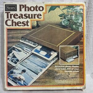 Vintage Sears Treasure Chest Flip Pictures Photo Album 3" x 5" NIB Holds 200